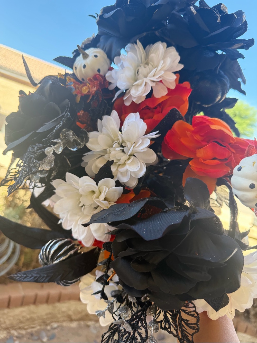 3 new Halloween zinia boquets new festive flowers
